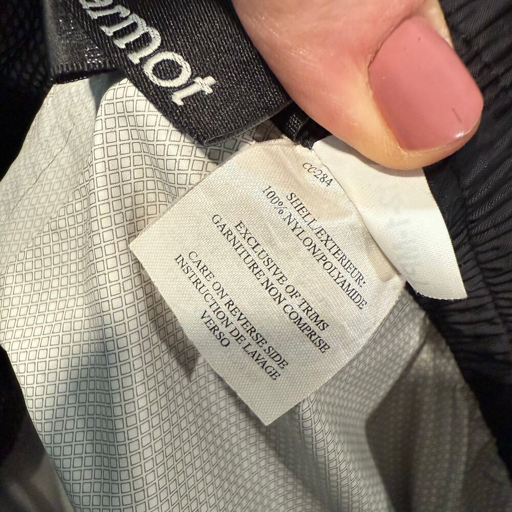 Marmot Men's Rain Pants Shell Side Zip Black XXL‎ Waterproof - Picture 9 of 11